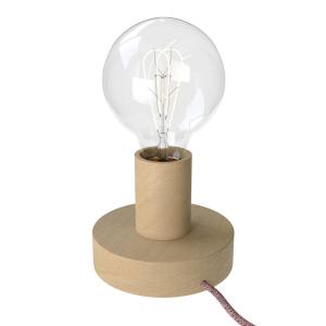 Creative Cables Posaluce Wood S Table Lamp With Bulb Bruin