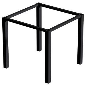 Emuca Square Legs And 50x50 Mm Table Structure Zwart