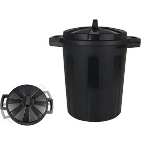 Dem Trash Can With Lid 35l Zilver