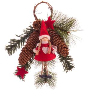 Fantastiko Christmas Door Hanging Pine Tree And Figure 22x1…