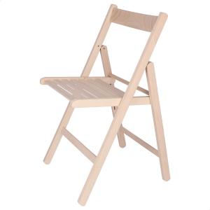 Wellhome Bas Chair In Beech Wood Finish Without Varnish 43x…