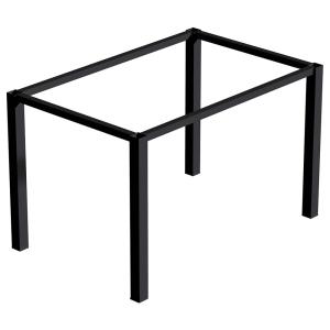 Emuca Square Legs And 50x50 Mm Table Structure Zwart