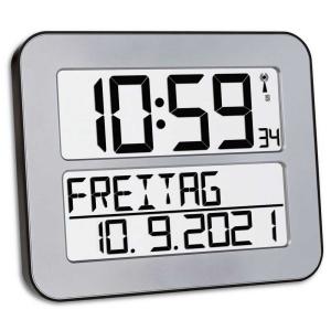 Tfa Dostmann Timeline Max Radio Controlled Clock Zilver