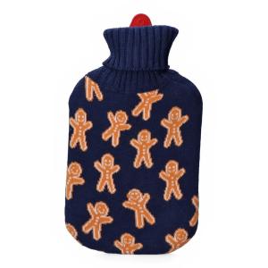 Edm Gingerbread Man Rechargeable Hot Water Bag 2l Blauw