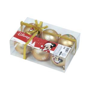 Safta Christmas Balls 8 Cm Pack 6 Mickey Mouse Happy Smiles…