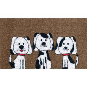 Duett Dogs 40x70 Cm Doormat Bruin