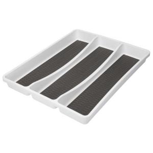Copco 3 Compartment Non-slip Cutlery Tray Transparant