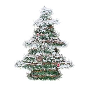 Edm Rattan Christmas Tree Led 40 Cm Groen