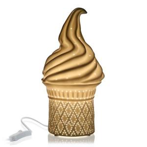 Versa Ice Cream Porcelain 13.7x27x13.7 Cm Table Lamp Goud