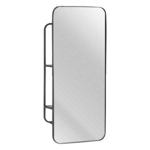 Bigbuy Home Metal 35x15x81 Cm Wall Mirror Zwart