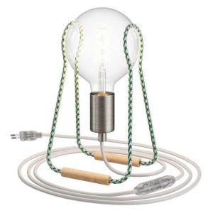 Creative Cables Taché Metal Lamp With Light Bulb Groen