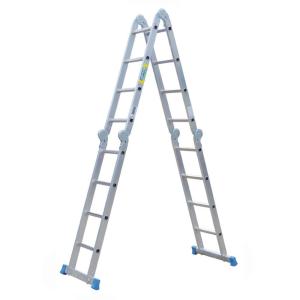Plabell 20 Steps Cricri20 Articulated Aluminum Ladder Zilver