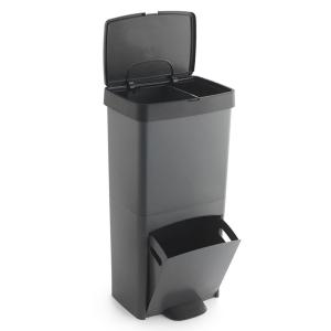 Wellhome Trash Can 70l Zilver