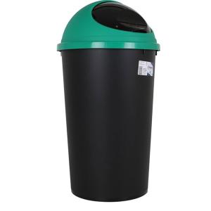 Tontarelli Trash Can With Lid Small Hoop 25l Transparant