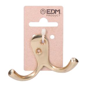 Edm 85156 Double Wall Hanger Hook Goud