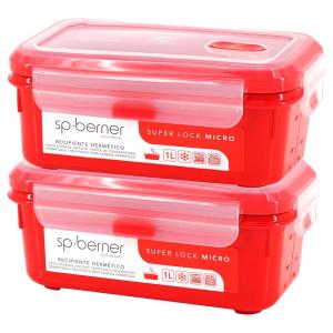 Sp Berner Super Lock Micro 1l Airtight Container 2 Units Ro…