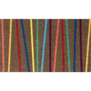 Duett Stripes 40x70 Cm Doormat Bruin