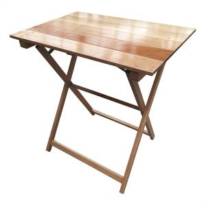 Wellhome Folding Beech Nightstand Table Varnish Finish 70x5…