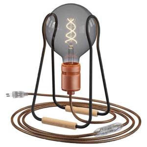 Creative Cables Taché Elegante Lamp With Light Bulb Zwart