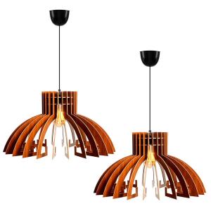 Wellhome Wh1112 Hanging Lamp 2 Units Goud