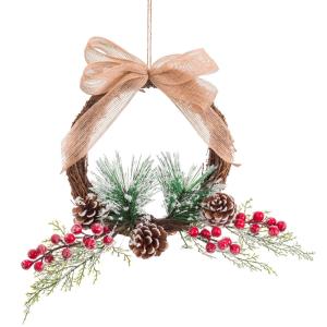 Fantastiko Christmas Wreath Pine Tree Ornaments 25x25 Cm Go…
