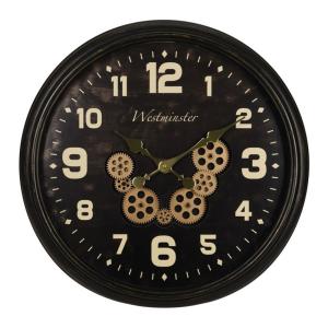 Edm Westminster Wall Clock 60 Cm Zwart