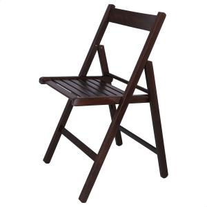 Wellhome Bas Chair In Beech Wood Finish 43x47x79 Cm Bruin