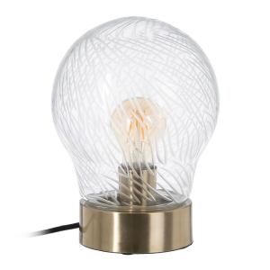 Bigbuy Home Crystal Metal 18x18x25 Cm Table Lamp Transparant