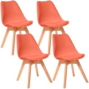 Wellhome 48x55x81 Cm Pk5062 Dining Chair 4 Units Oranje