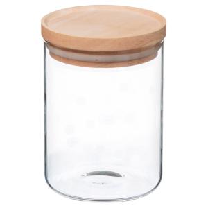 Five 600ml Glass Jar Transparant