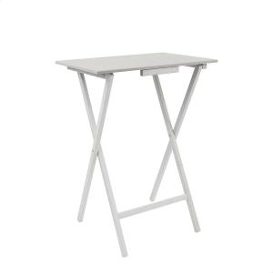 Wellhome Rectangular Folding Side Table 48x35x64 Cm Zilver