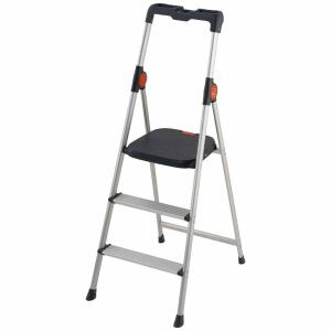 Gierre B333 3 Escalones Aluminum Ladder Zwart