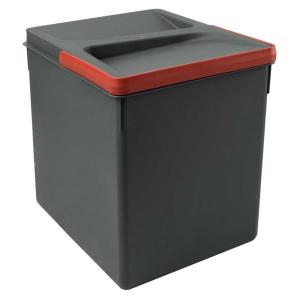 Emuca Recycle 15l Trash Can Zilver