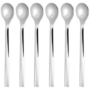 Wmf Nuova Spoon-set Latte Macchiato 6 Pieces Zilver