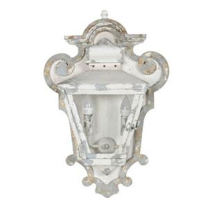 Home Decor Crystal Metal 43x16.5x68 Cm Wall Lamp Transparant