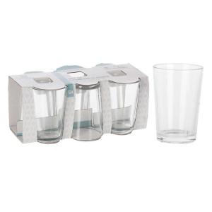 Excellent Houseware Set Glass 200ml Cup 6 Units Transparant