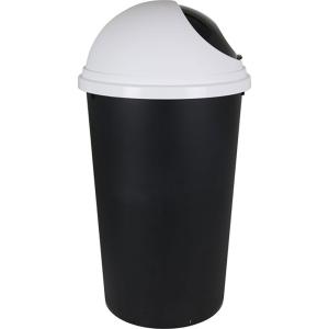 Tontarelli Trash Can With Lid 25l Small Hoop Transparant