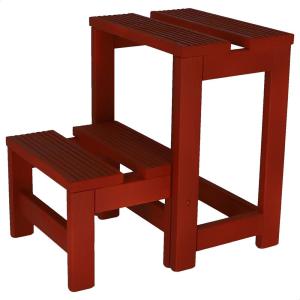 Wellhome 2-step Ladder Stool Made Of Wood Finish 32x23x40 C…