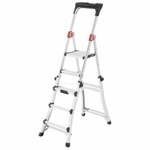 Hailo Tl100 Topline 3-4-5 Steps Extendable Aluminum Ladder…