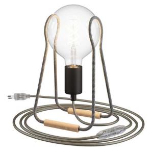Creative Cables Taché Metal Lamp With Light Bulb Zilver