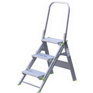 Plabell 3 Steps Komodo3 Aluminum Ladder Zilver