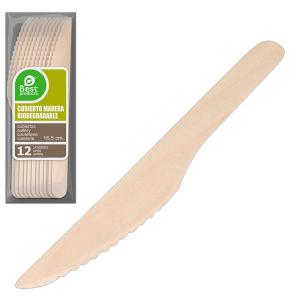 Best Products Green Wood Knife 16.5 Cm 12 Units Bruin