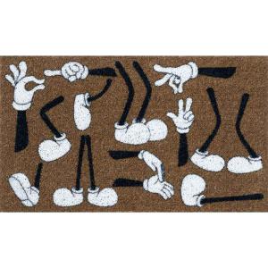 Duett Hands&feet 40x70 Cm Doormat Bruin