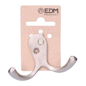 Edm 85157 Double Wall Hanger Hook Zilver