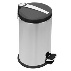 Confortime Metal Junk Bucket With 20l Pedal Zilver