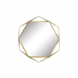Home Decor Crystal Hierro 54x5x47 Cm Wall Mirror Goud