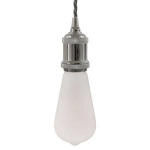 Creative Cables Braided Textile Hanging Lamp 1.2 M Zilver