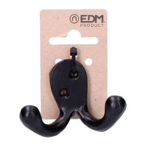 Edm 85251 Double Wall Hanger Hook Zwart