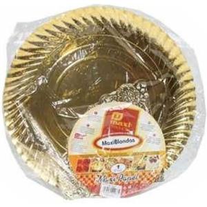 Maxi Products Round Tray With 30 Cm Blond Goud