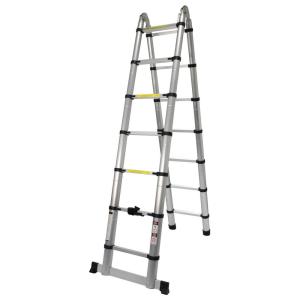 Mader 10059 7 7p 4.4 M Articulated Ladder Zilver